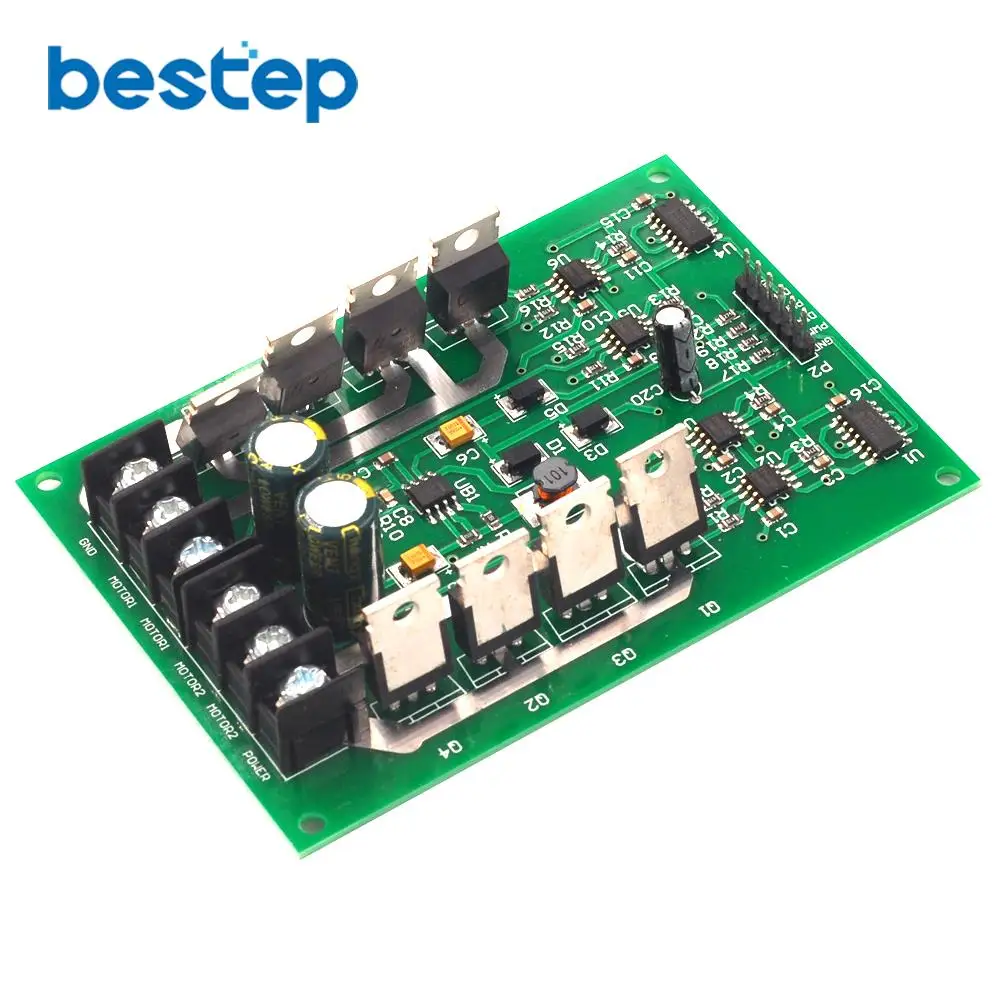 High Quality Newest H-Bridge Dual Motor Driver Drive Module Board DC MOSFET IRF3205 3V-36V 10A 30A Peak 30A Replace L298