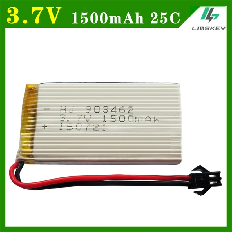 3.7V 1500mAH YX693 YX709 Remote control helicopter aircraft cylindrical lithium battery 3.7V 25C discharge lipo battery 903462