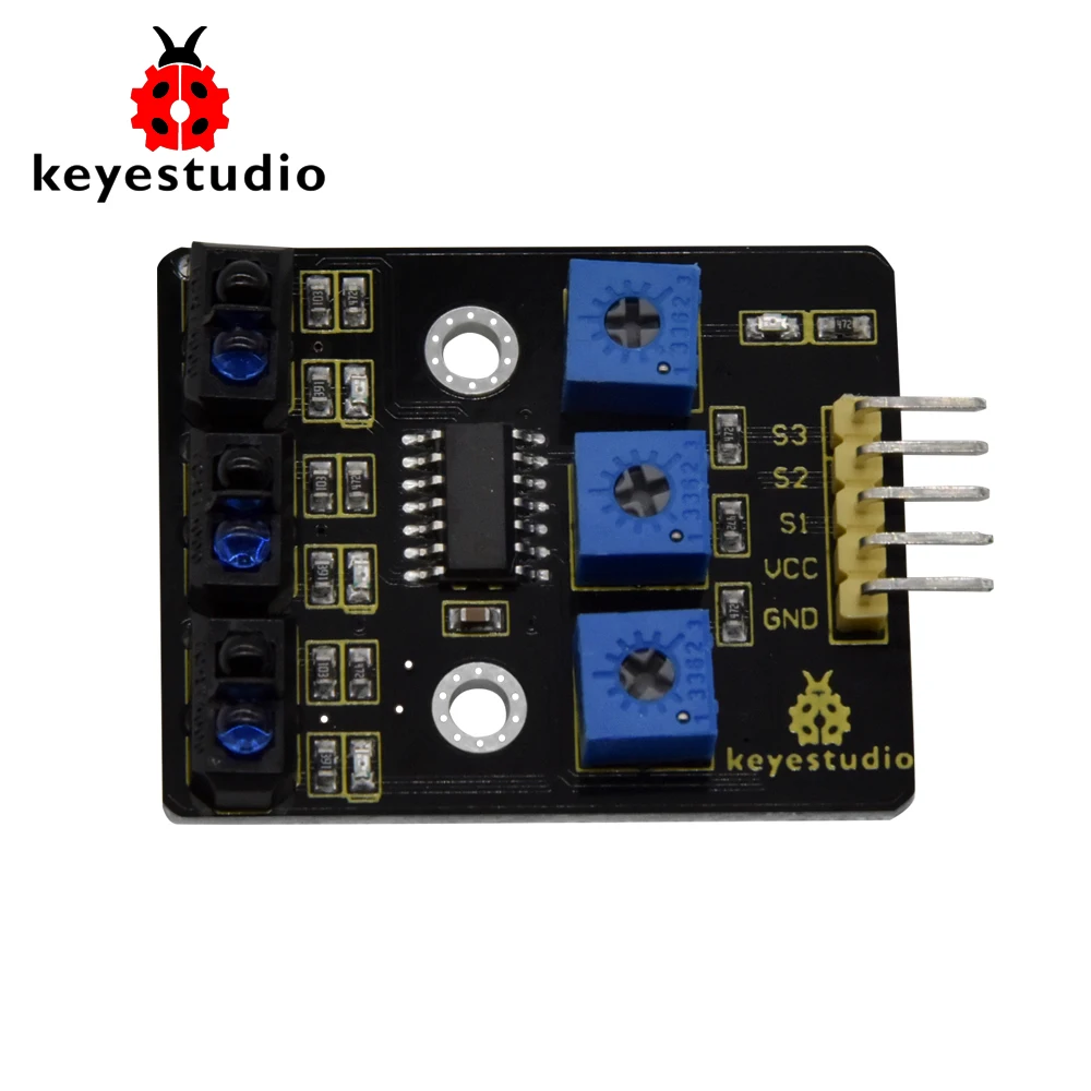 Keyestudio 3 Channel Infrared Tracking Sensor Module IR Line Patrol For  Arduino DIY Smart  Robot Car