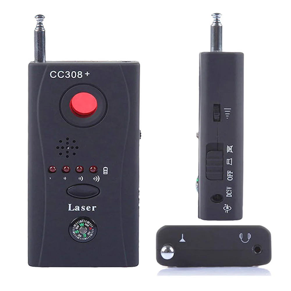 

10pcs/lot CC308+ Wireless FNR Full-frequency Detector GSM Device Finder Camera Laser Lens RF Signal Detector