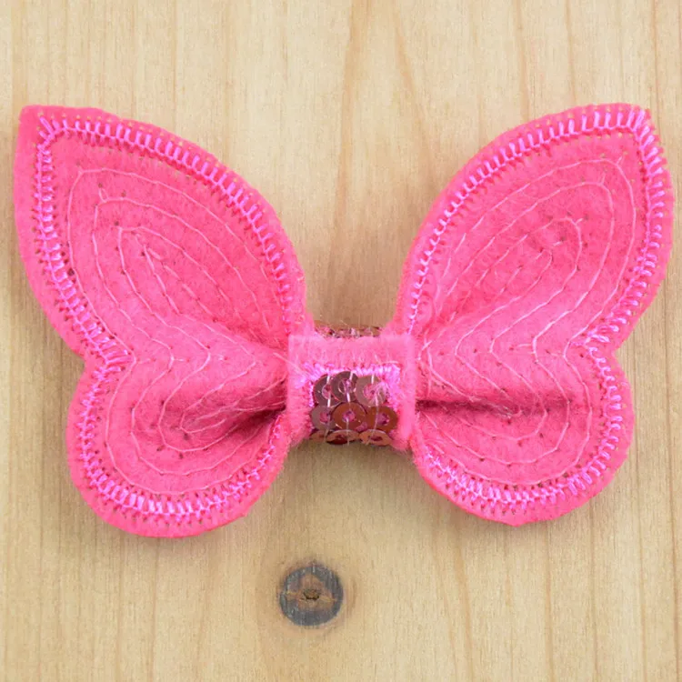 100 pcs/lot Sequin Bow Buttefly Wholesale Sequin Bows YOU PICK Colors