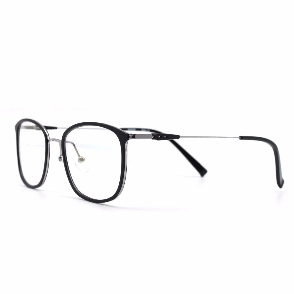 

HKUCO Casual Slender Square Black Frame Clear Lens Glasses Frame