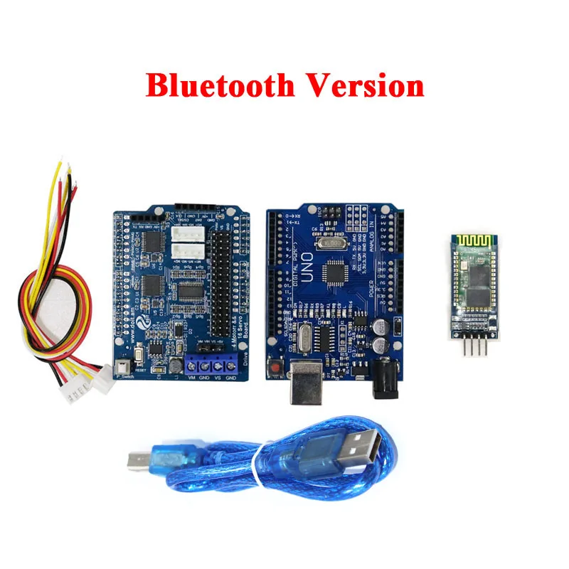 Bluetooth WiFi Handle Robot Tank Car Arm Gripper Controller Kit for Arduino  Motor Servo Driver Shield Board with PS2 DIY