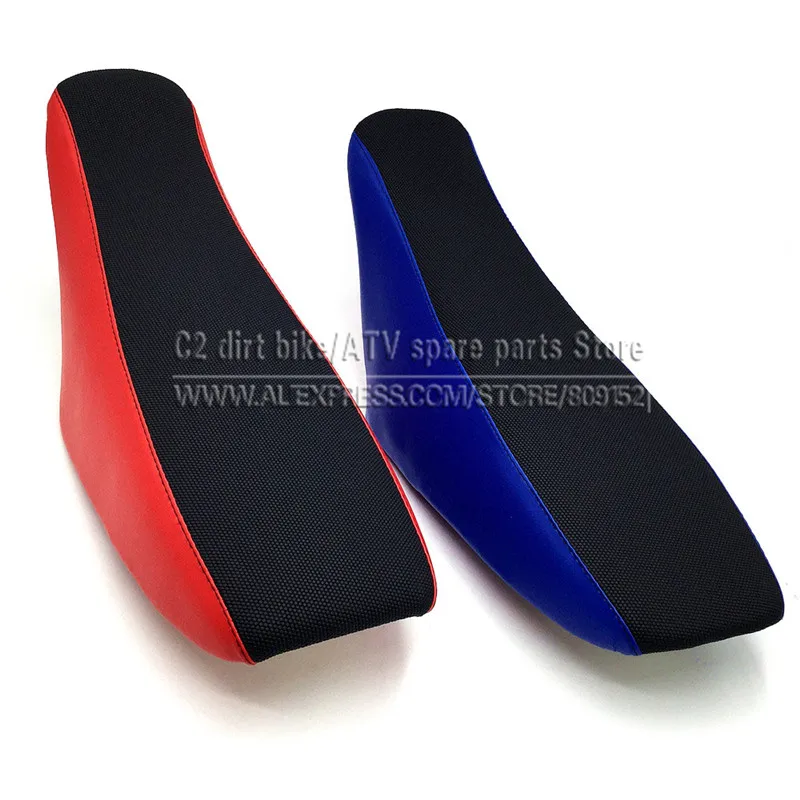 Red /Blue Flat Tall Foam Seat Saddle Fit For Kayo YY70 HK160R TY125 CRF70 Style 125cc 140cc 150cc Pit Pro Racing TRAIL DIRT BIKE