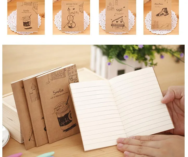 40 Pc Retro Exercise Books ,Students Cute Soft Copy  Small Cartoon Mini Notebook,Stationery,Children Prize Gift