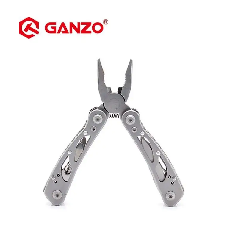 Ganzo G100 series G104-S Multi pliers 11 Tools in One Hand Tool Set Screwdriver Kit Portable Folding Knife Stainless Steel plier