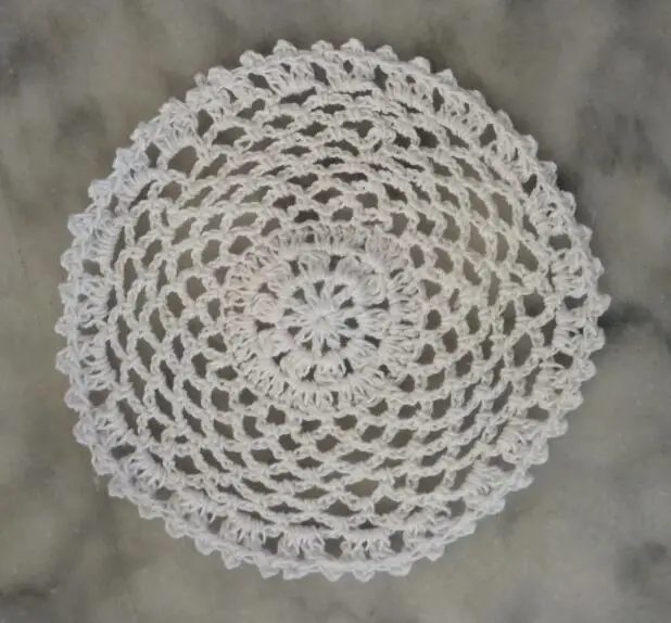 TOP Round Cotton Placemat Cup Coaster Mug Kitchen Christmas Dining Table Place Mat Cloth Lace Crochet Tea Coffee Doily Dish Pad