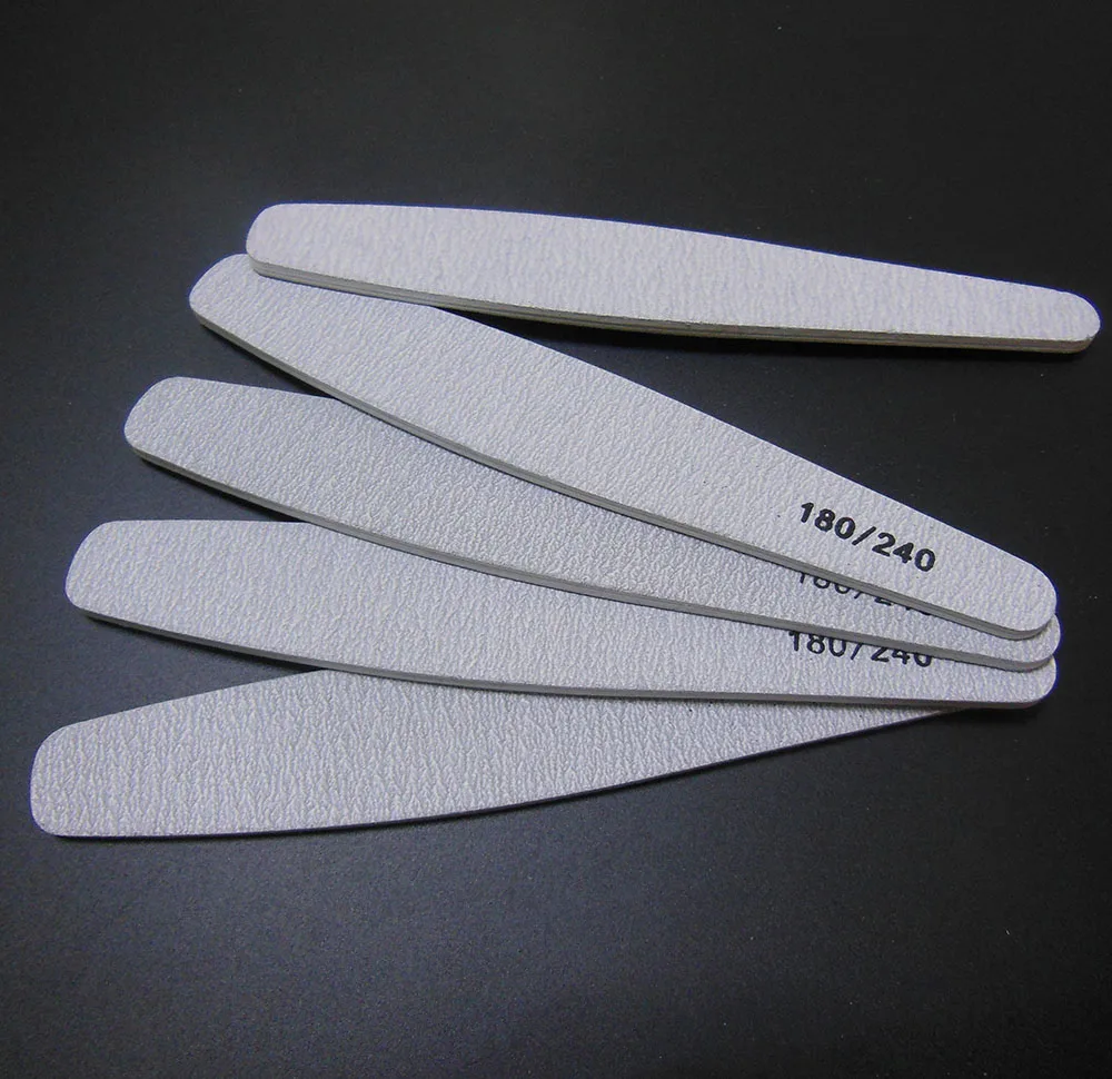 5 pcs/lot  zebra diamond gray nail  file professional emery board  nail file 180/240  manicure tool