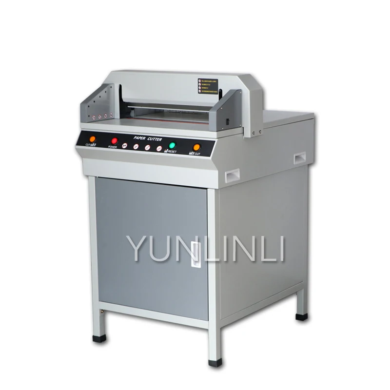 220V/110V BYON 450VG electric paper cutter bid book document financial voucher paper cutting machine A3 format cut 4CM thick