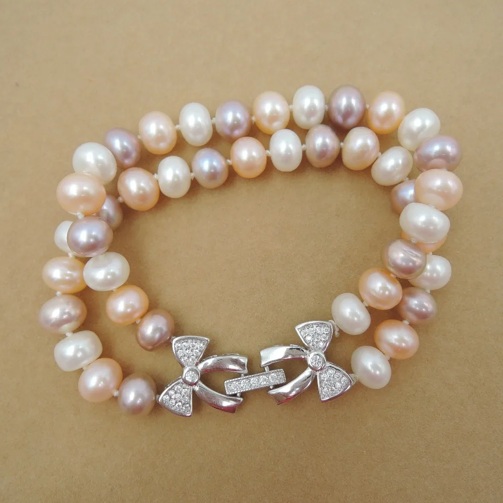 

high quality pearl bracelet,100% NATURE FRESHWATER PEARL Bracelet-AAAAA high good quanlity- Gold plating