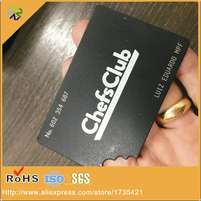 

Sales!(250pcs/lot)credit name card size matte black plated words laser craft 304 Stainless Steel metal name card printing