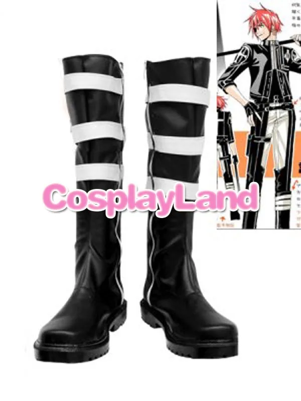 

D Gray-Man Lavi Rabi Cosplay Boots Shoes Anime Party Cosplay Show Boots Custom Made for Adult Men Shoes