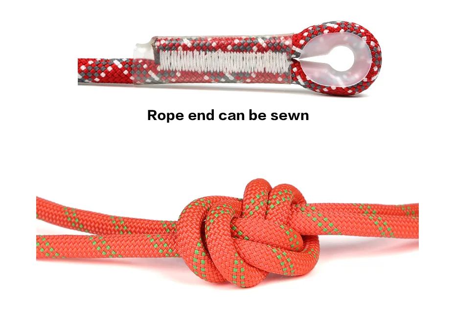 Xinda 14mm Kletterseil statisches Seil 38kn hochfestes Sicherheits seil für Arbeiten in der Höhe Kletter camping ausrüstung – Detail 2