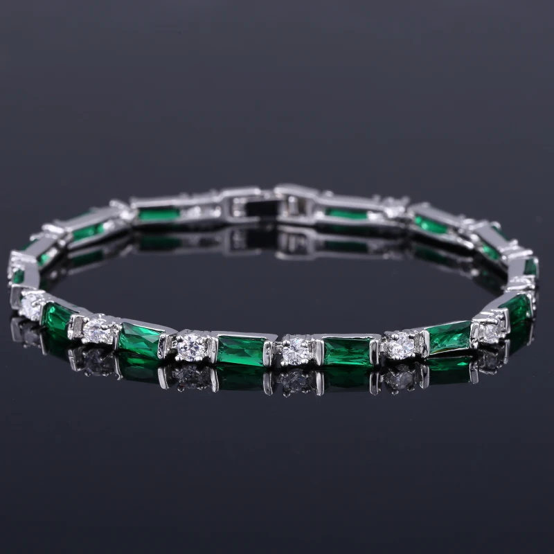 CWWZircons Modische CZ-Charm-Armbänder mit Roten, Grünen und Blauen Kristallen für Damen, Weihnachts- und Neujahrsgeschenk, Großhandel S0012 – Detail 7