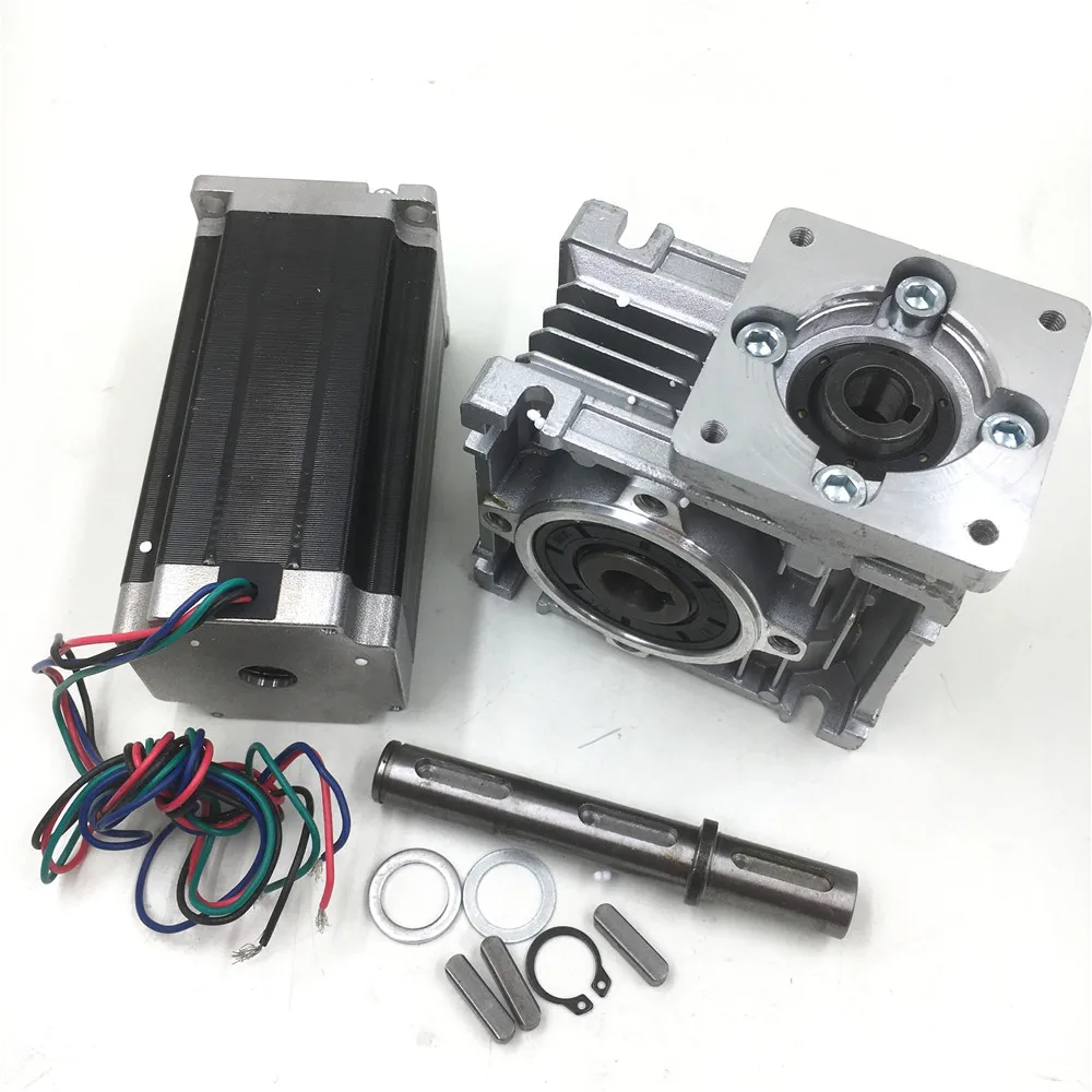 Ratio 50:1 Geared Stepper Motor Nema23 L112mm 4.2A 1.8degree Gearbox Speed Reducer CNC Router Kit