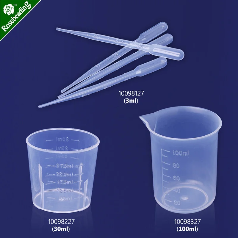 dropper/Transparent Plastic Lab Graduated Beaker Measuring Cup Tool,resin mixing cups