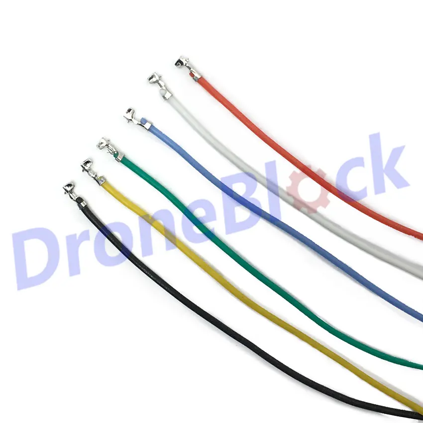 24Pcs  JST GH1.25 Pre-crimped Cables 10cm 6 colors Pixhawk2 Pixhack Pixhawk4 EDGE PXFmini Silicone Wire