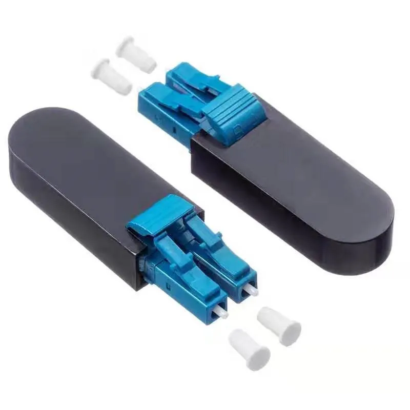 5 個の lc SC 光ファイバループバック OM4 OM5 デュプレックスマルチモードミリメートルピンクテストコネクタ 20 個 SC LC 黒ハウジング送料無料 ELINK