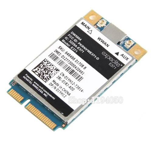 Unlocked Wireless DW5804 4G LTE / WWAN Mobile Broadband Access 01YH12 E371 PCI-E 3G / 4G Cards WLAN Module WCDMA Modem