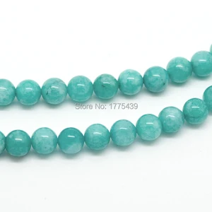 حبات حجر الأمازونيت الطبيعية ، مستديرة ، فضفاضة ، زرقاء ، مجوهرات ، DIY ، بالجملة ، 4 مم ، 6 مم ، 8 مم ، 10 مم ، 12 مم ، 15 بوصة أعلى 12 مبيعات للخرز بالجملة - رقم 6
