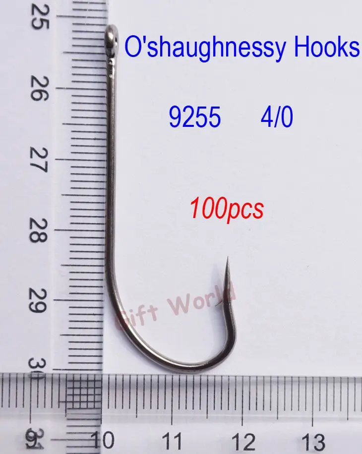 100pcs 4/0 High Carbon Steel Sharpened Octopus Fishing Hooks Sharp Ocean O'shaughnessy Fish Hook Black offset fishhooks