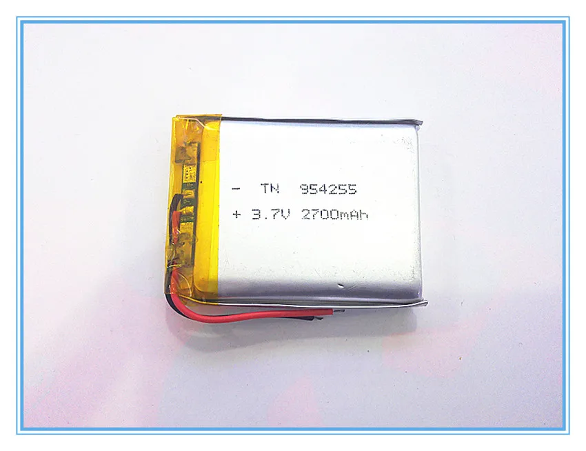 

3.7V,2700mAH 954255 polymer lithium ion / Li-ion battery for model aircraft,GPS,mp3,mp4,cell phone,speaker,bluetooth