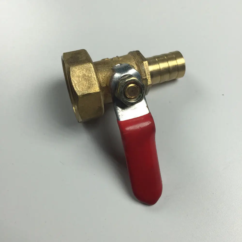 1Pc Gas Water Brass Ball Valve 1/8" 1/4" 3/8" 1/2" Female Thread 10mm Hose Barb Hole Diameter