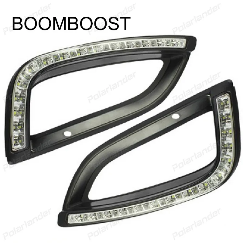 

BOOMBOOST LED DRL Daytime running light 6000k for Hyundai IX35 2014-2015 fog lamp12V waterproof Car styling