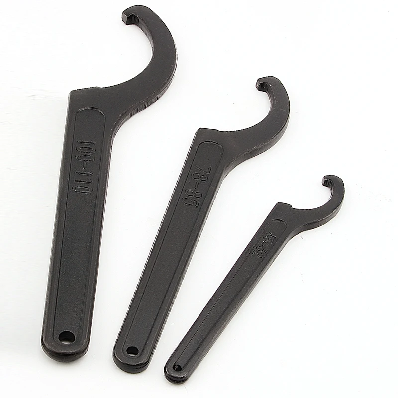 1pcs Round Nut Hook Spanner Mill Holder Half Moon Wrench 22-26 34-36 38-42 45-52 55-62 85-105 90-95 165-170