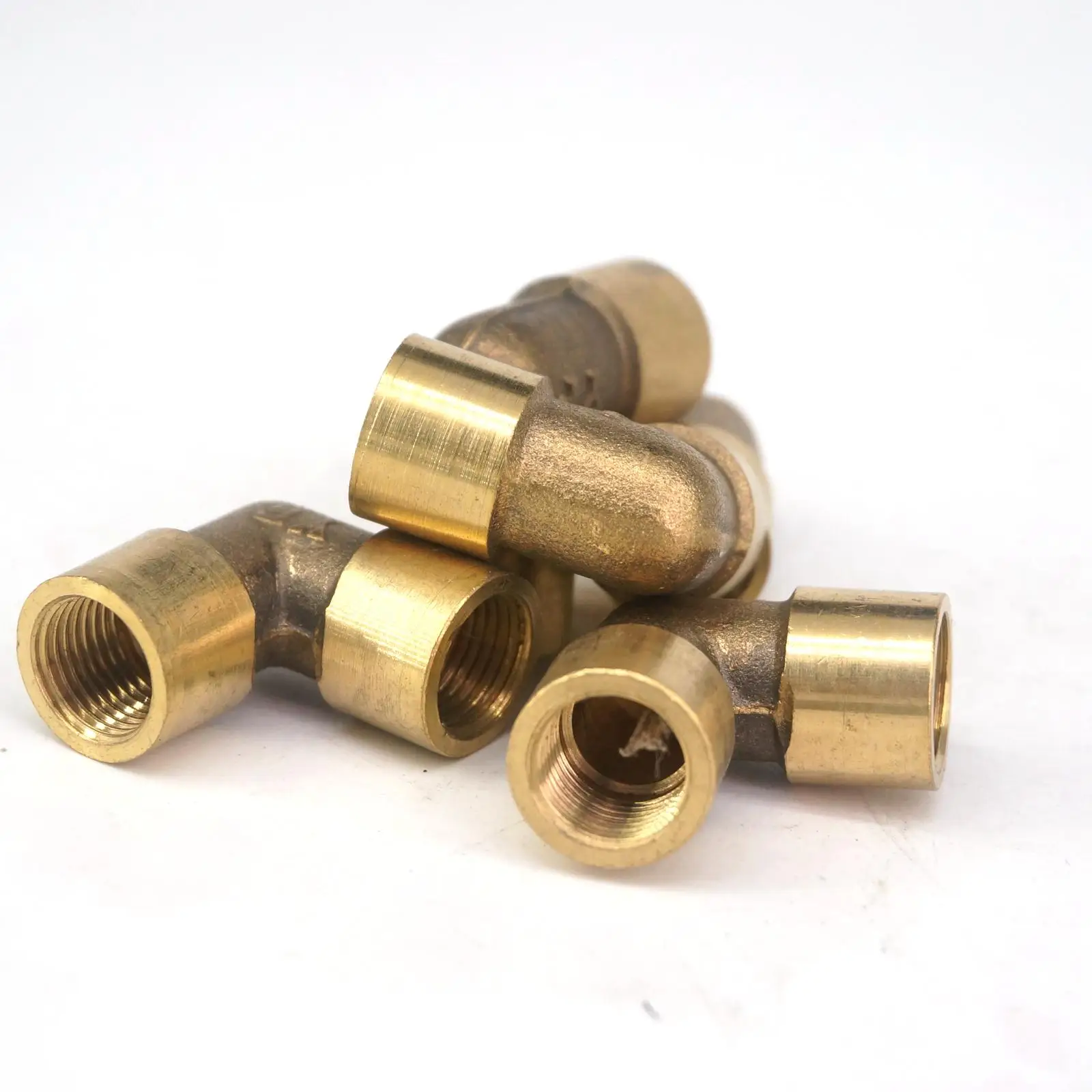 5PCS 1/8" BSPP  Elbow Female Pipe Brass Adapter Coupler Connector Fitting