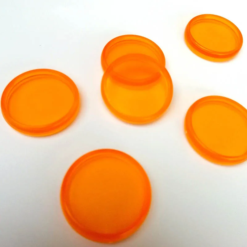 100Pcs Inner diameter 20mm Transparent Colored Plastic Binding Ring Disc Color Loose Ring Circa Roll Mushroom Hole Inner Books