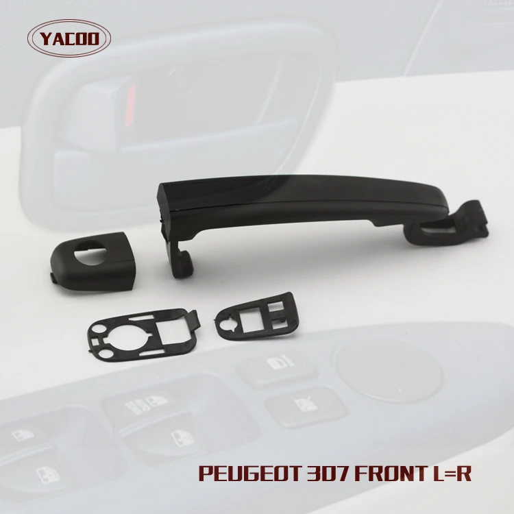 FREESHIPPING 1PCS FRONT OUTSIDE DOORHANDLE FOR PEUGEOT 307 ( LEFT=RIGHT)