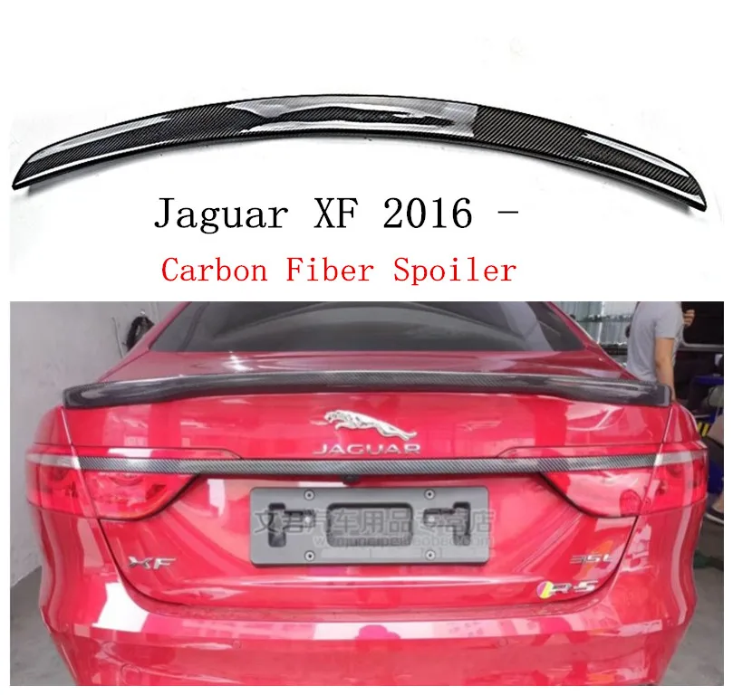 Carbon Fiber Spoiler For Jaguar XF XFL 2016 2017 2018 Rear Wing Spoilers High Quality Car Accessories