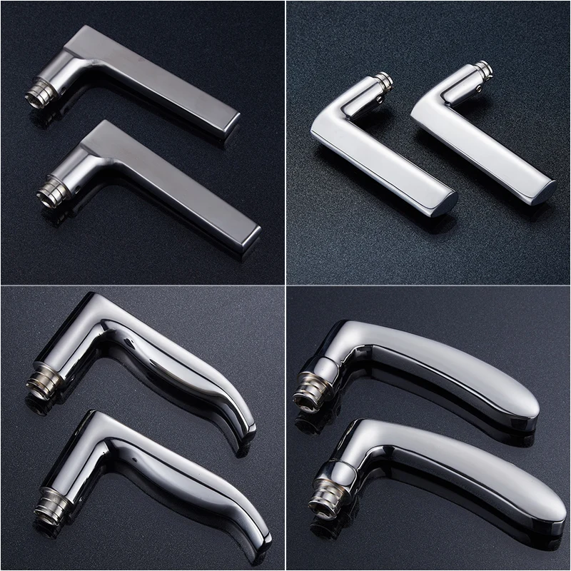 2Pcs/lot Stainless Steel 304  Locks Handle Fittings Bedroom Door Handle Universal Bathroom Modern Design Door Lock