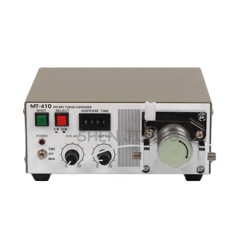 110/220V 30W 1PC เครื่องจ่ายกาวเพอริสตอลติก MT-410 กาวแห้งเร็วเครื่องจ่ายของเหลวเครื่องกาวเพอริสตอลติก