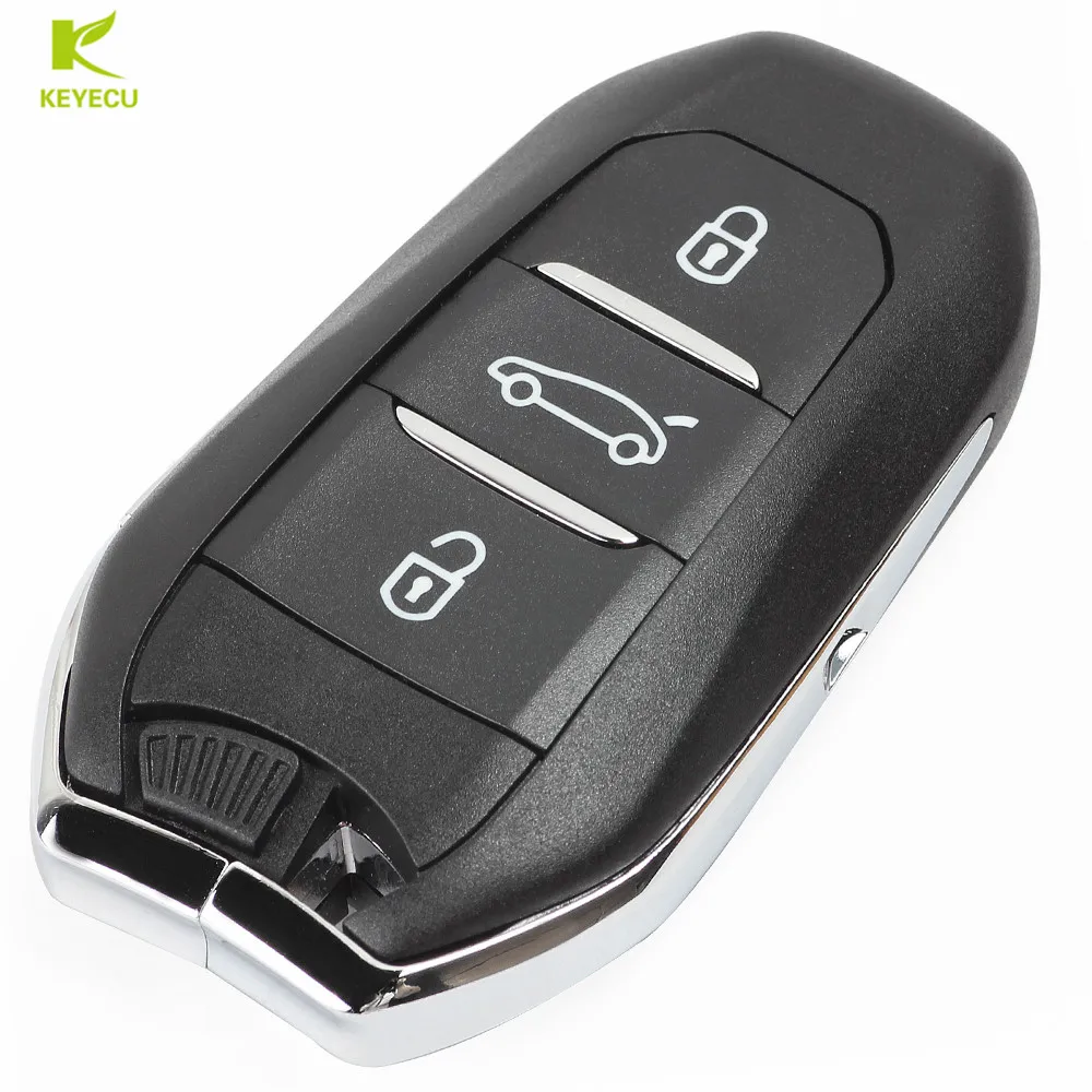 KEYECU Original 3 Button Genuine Smart Remote Key FOB 433MHz Keyless Go IM2A For P-eugeot 308 508 3008 5008 for Citroen C3 C4