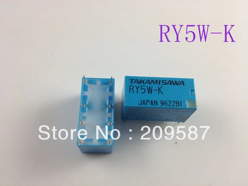 20pcs TAKAMISAWA RY5W-K RY12W-K RY24W-K 5/12/24V DPDT Signal Relay