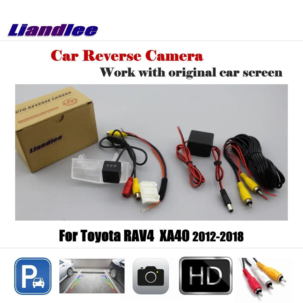 Auto für Toyota Rav4 xa40 2014 2018 2013-2016 Auto kamera Rückansicht Rückfahr kamera Arbeit mit Werks bildschirm