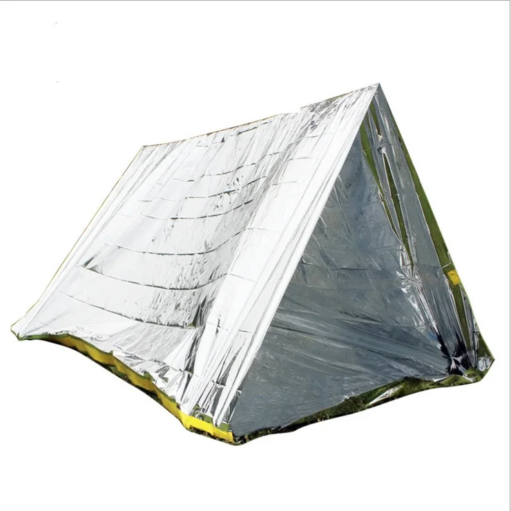 Outdoor double simple tent PET first aid, emergency, heat preservation and relief, portable tent, warm life blanket AT9045