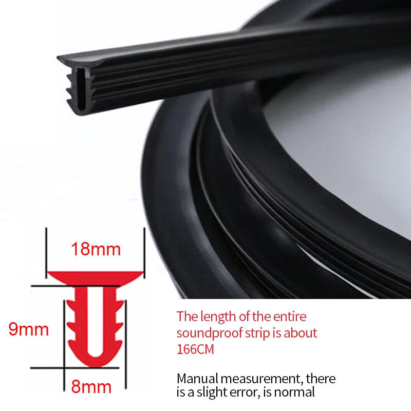 Car Accessories Car Noise Insulation Seal Strips Automobile Rubber Dashboard Strips Auto Windshield Sealing Gap Stickers Sound