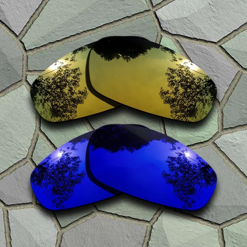 

Yellow Golden&Violet Blue Sunglasses Polarized Replacement Lenses for Oakley Split Jacket