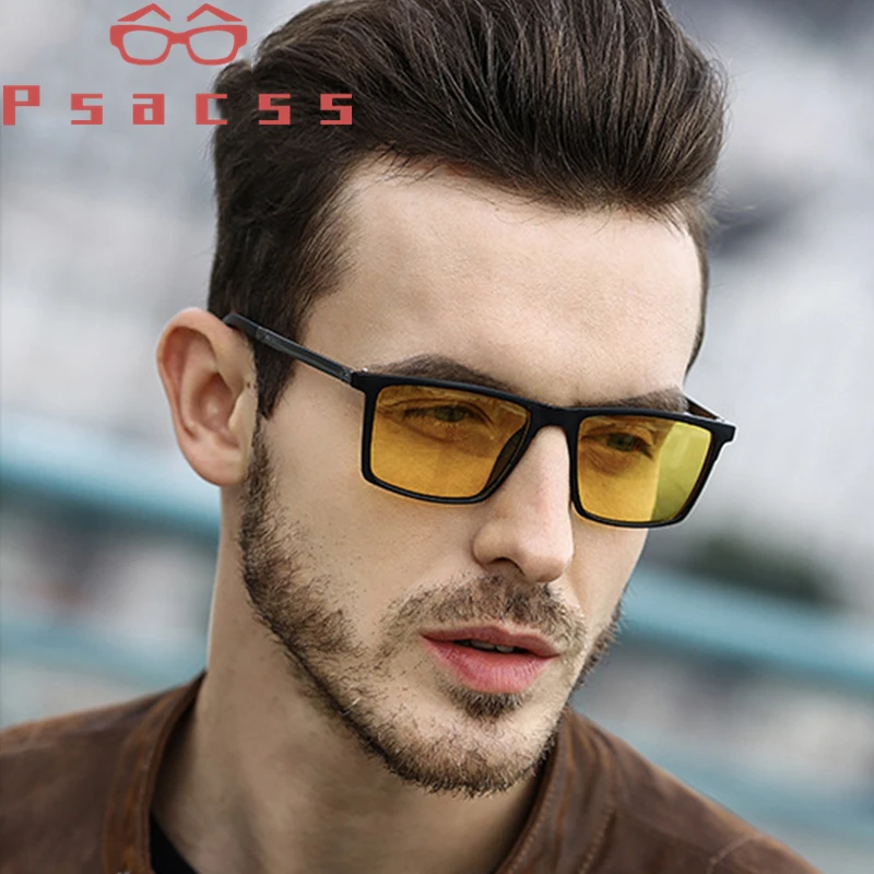 Psacss Square Polarized Sunglasses Men Driving Sun Glasses Male Top Brand Quality Retro Sunglass Lunette De Soleil Homme UV400