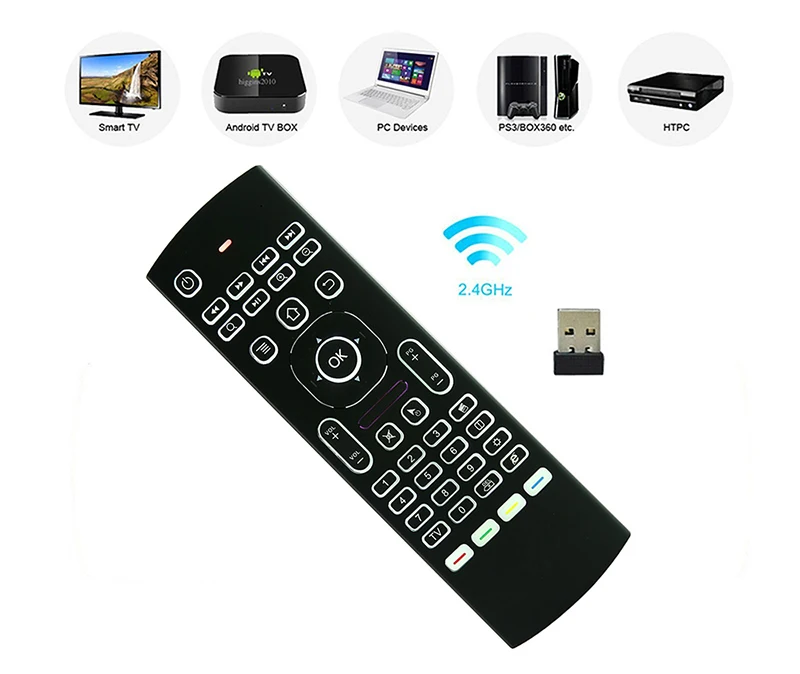 Беспроводная мини-клавиатура MX3 2018G, инфракрасный пульт дистанционного управления, Воздушная мышь для смарт-ТВ, Android ТВ-приставки, ПК, ноутбуков, проекторов, новинка 2,4