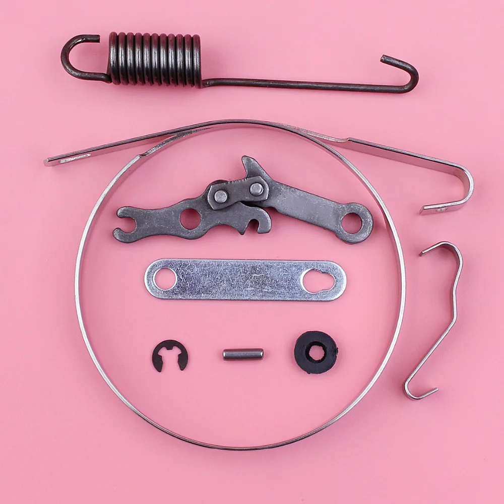 Imagem -02 - Faixa de Freio de Corrente Kit Reparo Mola Plana Conjunto para Stihl Ms180 Ms170 018 017 ms 180 170 Peças Motosserra
