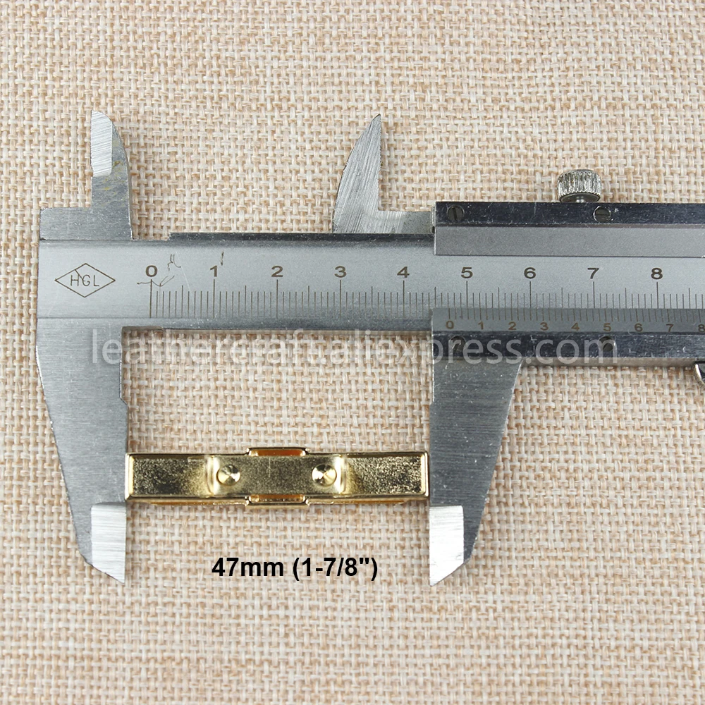 1 Stück Metall-Schleifenverschluss, süße Schleifen-Schnalle, Conchos-Schnallen, Taschen-, Hut-Dekor, Hardware, DIY-Lederhandwerkszubehör, Goldfarben, 47 mm (1-7/8") – Detail 2
