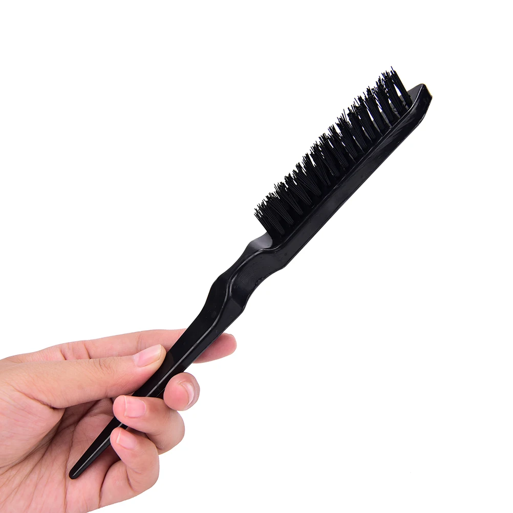 1Pc Black color 23CM Pro Salon Hairdressing Teasing Back Hair Combing Brush Slim Line Styling Comb High Quality