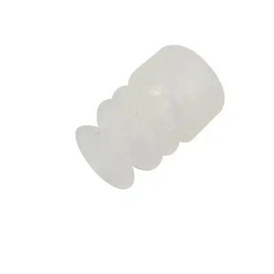 Clear White Soft Silicone Miniature Vacuum Suction Cup 10mmx15mm