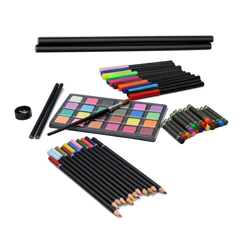 Simbalion Stunning watercolor pastel pastel painting group children's painting pencil box set