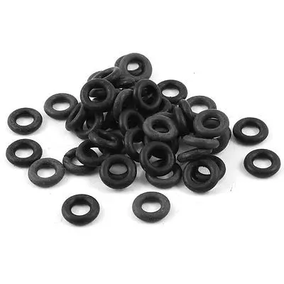 

50 Pcs Black 12mm OD Oil Filter Seal Rubber O Rings Gaskets Washers Grommets