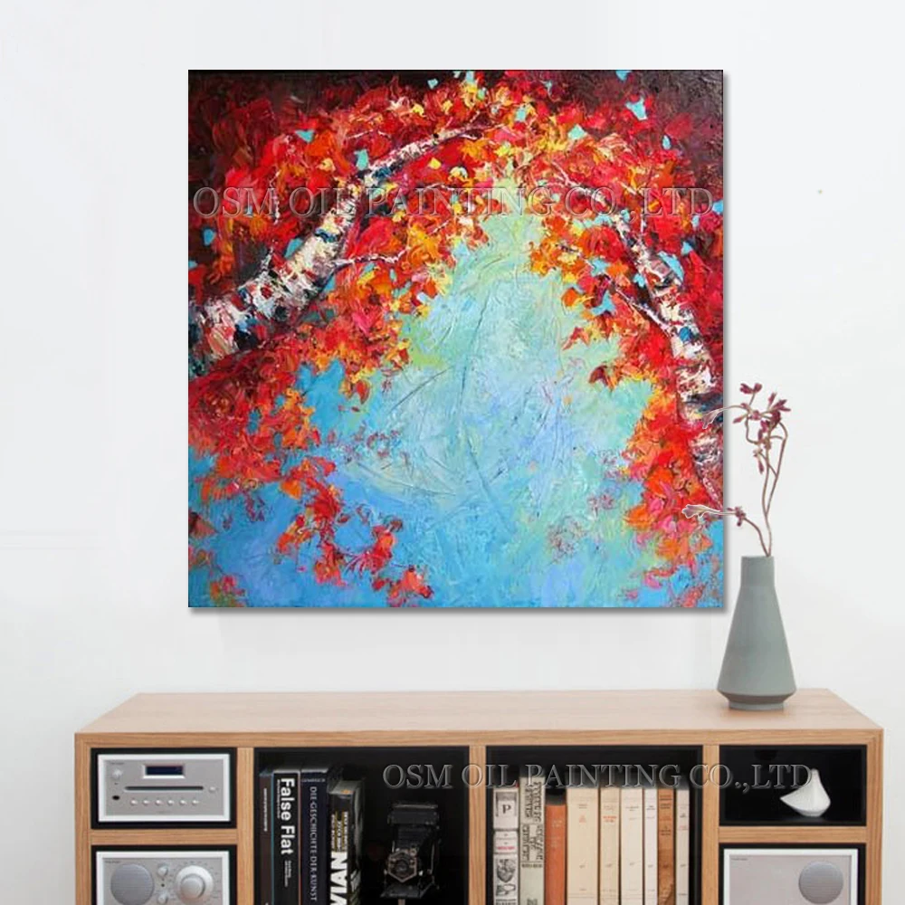 

Искусный художник, ручная работа, высокое качество, абстрактная береза, пейзаж, картина маслом, нож, живопись, береза, лес, картина маслом на холсте